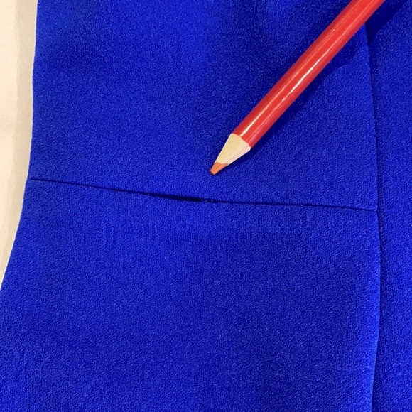 🎉Antonio Melani Size 6 Royal Blue Dress off the shoulder with Belled Sleeves - Picture 14 of 14